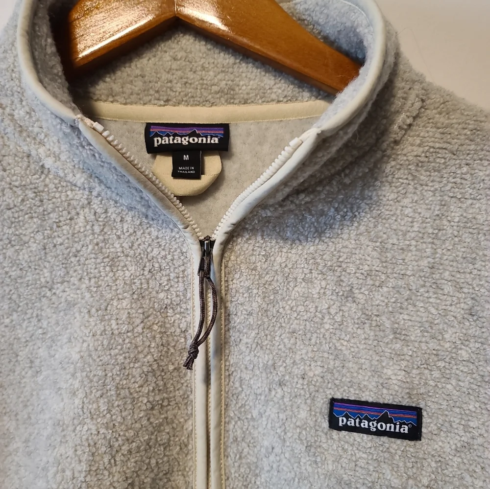 Patagonia Women's Reclaimed Fleece Pullover 1/2 Zip Size Medium Beige